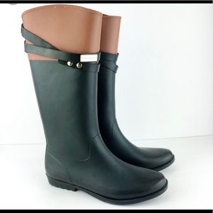 Tommy Hilfiger Rain Boots Brown & Black